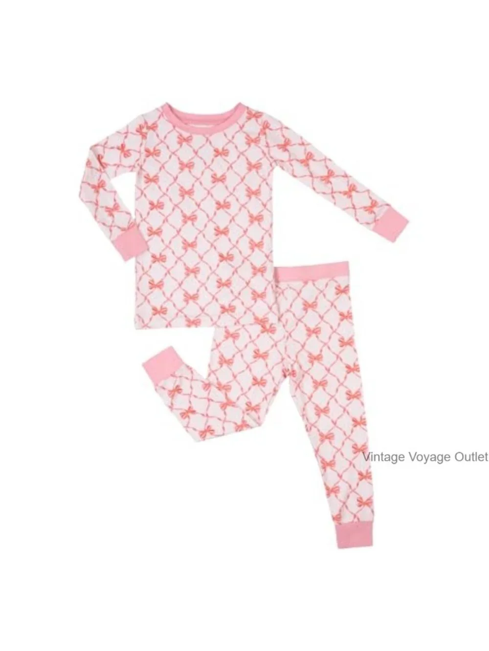 Toddler Pajama Set - Long Sleeve Two-Piece - Viscose Spandex